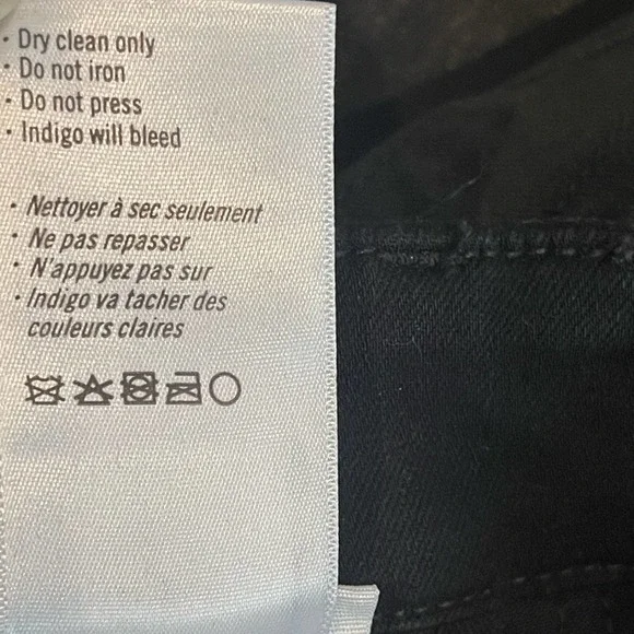 Paige Straight Ankle Mayslie Black Fog Luxe Coated Jeans Size 25 NWOT - Picture 10 of 12